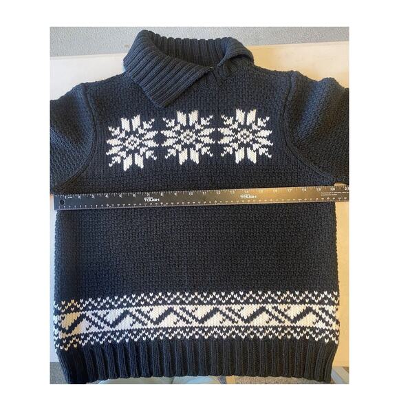 Liz Claiborne Sweater Womens XL Pullover Black White Wool Blend Winter Pullover - Picture 6 of 8